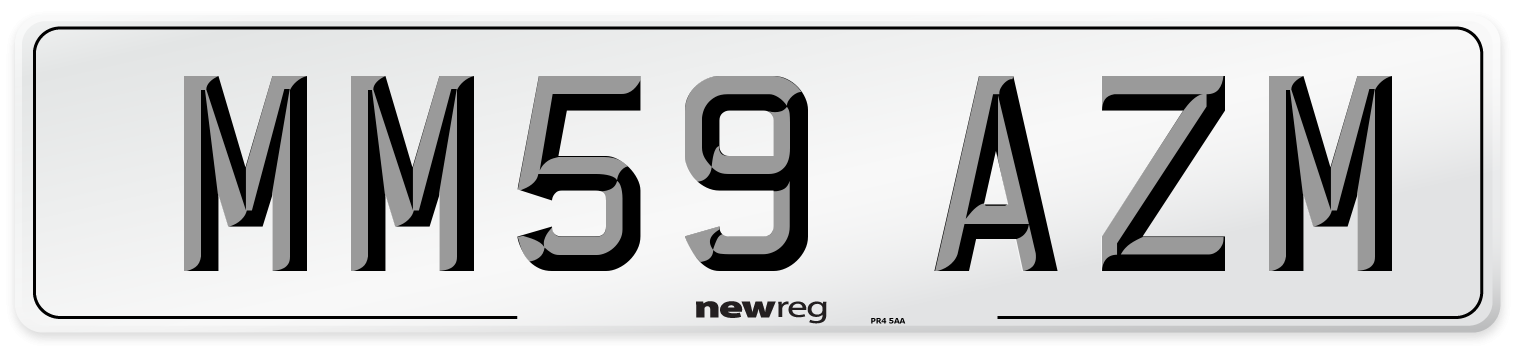 MM59 AZM Number Plate from New Reg